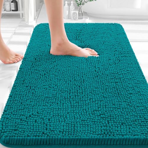 OLANLY Bathroom Rugs 35x24, Extra Soft Absorbent Chenille Bath Rugs by OLANLY