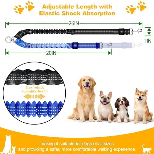 Double Dog Leash for Two Dogs, Professional No Tangle 360° Swivel Coupler - Image 2