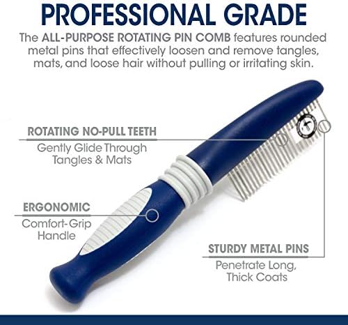 Four Paws Magic Coat Professional Series All-Purpose Rotating Pin Comb - Image 2