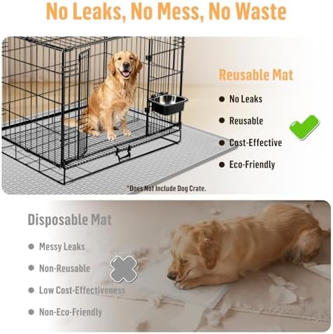Silicone Dog Bed Mat 57"x 40" Crate Mat - Image 3