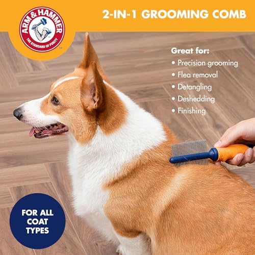 Arm & Hammer Deodorizing Dog Grooming Comb, Apple & Rose Scent - Image 5
