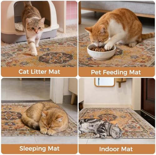 Homimp Cat Litter Mat, Litter Trapping Mat 2 Pack, Contains Mess from Box - Image 6