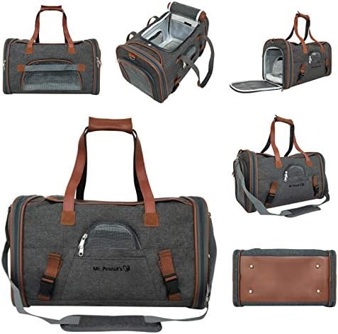 Mr. Peanut's Airline Approved Soft Sided Pet Carrier, Low Profile Gold Series - Image 4
