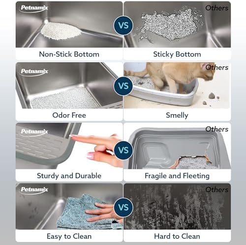 2 Pack XXXL Stainless Steel Litter Box - Image 4