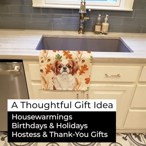 Caroline's Treasures Japanese Chin Dogs Kitchen Towel 15x25 in - Image 5