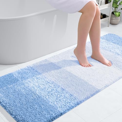 OLANLY Bathroom Runner Rug 59x24, Extra Soft Absorbent Microfiber Bath Rugs by OLANLY