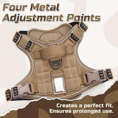 rabbitgoo Tactical Dog Harness for Medium, No Pull Military Service Vest - Image 5