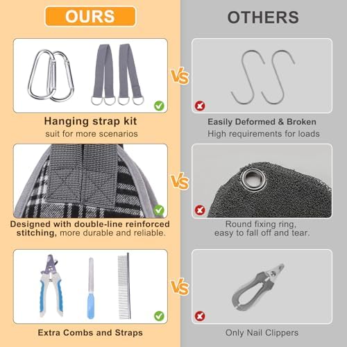BEAUTYZOO Large Dog Grooming Hammock Harness, Nail Trim Restraint Sling - Image 4