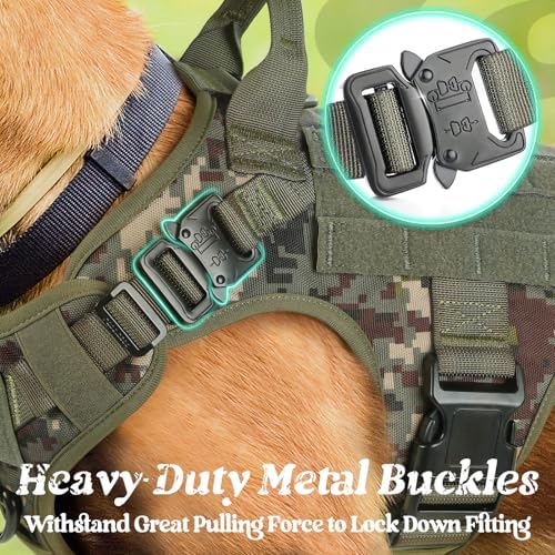 rabbitgoo Tactical Dog Harness for Small, Heavy Duty Military No Pull Vest - Image 4