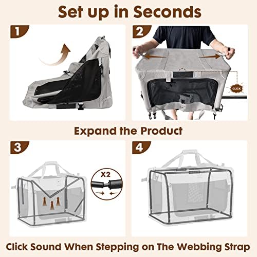 PEGIC Extra Large Cat Carrier for 2 Cats - Image 2