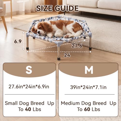 Elevated Dog Bed, Raised Cooling Dog Bed, Outdoor Dogs Cot Small, Pet Cot - Image 4