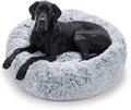 JOLLYVOGUE Dog Beds Large Sized Dog, Calming Anti-Anxiety Dog Bed, Fluffy Donut by JOLLYVOGUE