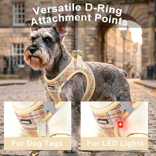 AIITLE Step in Dog Harness and Leash Set Plaid Adjustable - Image 3