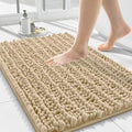 Smiry Bathroom Rugs 24X16, Extra Soft Rubber Backing Chenille Bath Mats by Smiry