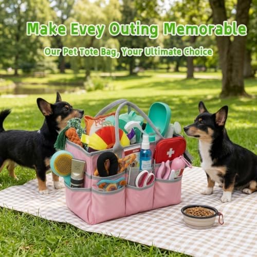 Pet Grooming Bag, Dog Grooming Organizer Tote - Image 5