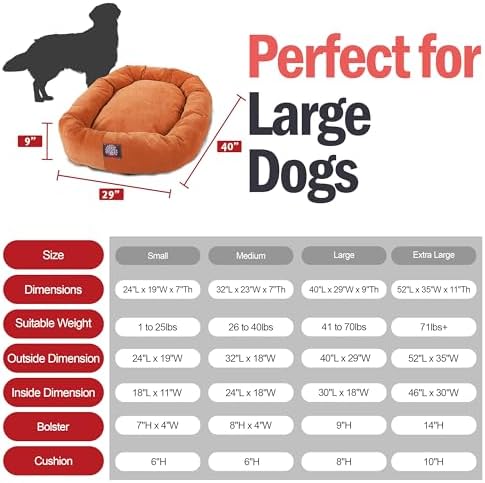 Majestic Pet Micro Velvet Dog Bed, 40 Inch Large - Image 3