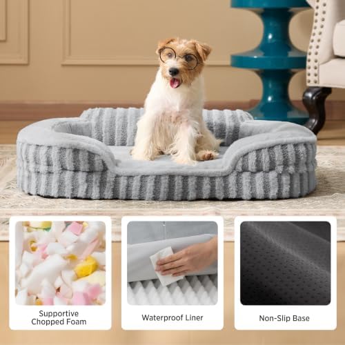 LE SURE Cute Cozy High Back Orthopedic Small Dog Bed - Image 5