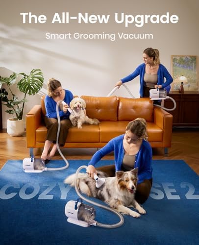 oneisall Dog Grooming Vacuum Kit, 6 Grooming Tools - Image 2