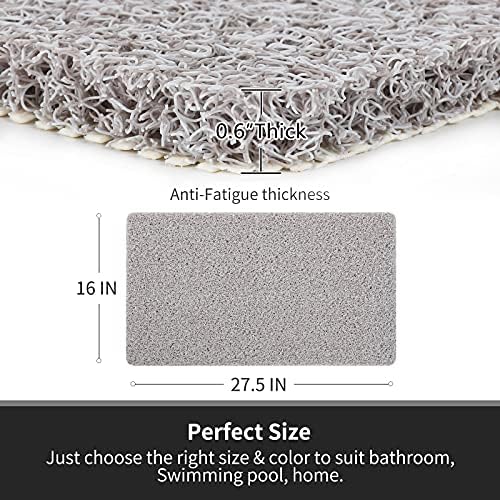 Nonslip Bathtub Mat, Anti Slip Bath Mat 0.6" Extra Thick, Quick Dry Bath Tub - Image 2