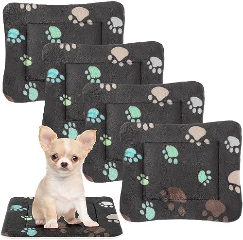 Tuanse 4 Pack Soft Pet Bed Mat Small Dog Crate Fleece by Tuanse