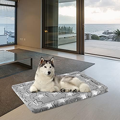 EMPSIGN Dog Crate Pad for 36"x24" Dog Crate, Star Pattern/Grey - Image 4