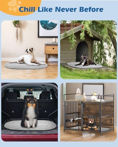 Papettly Pet Dog Cooling Mat 39“x27.5” Reversible Cooling Pad - Image 6