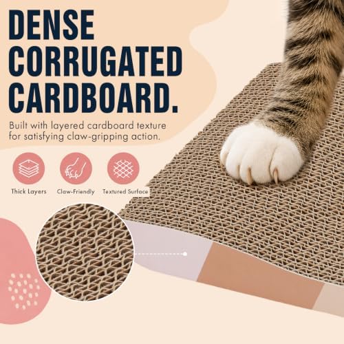 SIDAZON Cat Scratch Pad Cardboard cat scratchers - Image 6