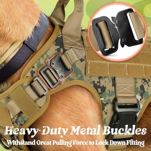 rabbitgoo Tactical Dog Harness for Large, Heavy Duty Military No Pull Vest - Image 4