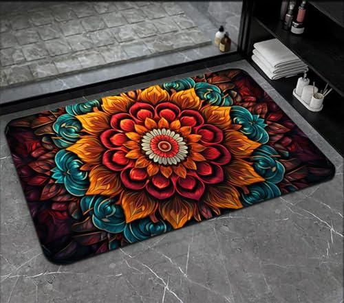 Memory Foam Bath Mat Flannel Non-Slip Floor Carpet 29x17 in - Image 5