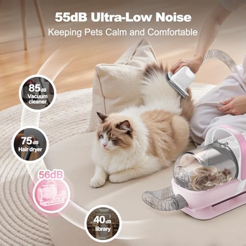Afloia 6-in-1 Dog Grooming Kit, Pet Grooming Vacuum - Image 4