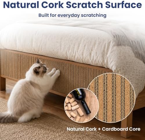 PawsPik Flexible Cork Cat Scratch Mat - Image 2