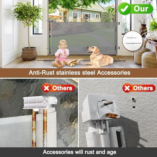 Weatherproof Outdoor Retractable Dog Gates - Image 3