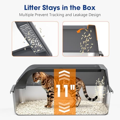2 Pack Stainless Steel Litter Box - Image 3