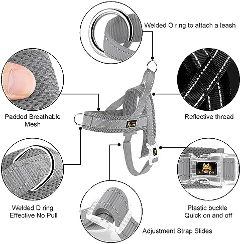 Plutus Pet No Pull Dog Harness for Large Dogs, Breathable Mesh Padded - Image 2