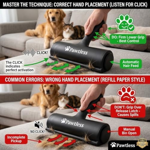 Pet Hair Remover Roller for Couch, Furniture & Carpet – Reusable Dog and Cat - Image 6
