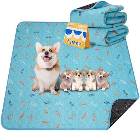 Sunheir Washable Pee Pads for Dogs 2-Pack Reusable Puppy Pet Training Pads by SUNHEIR