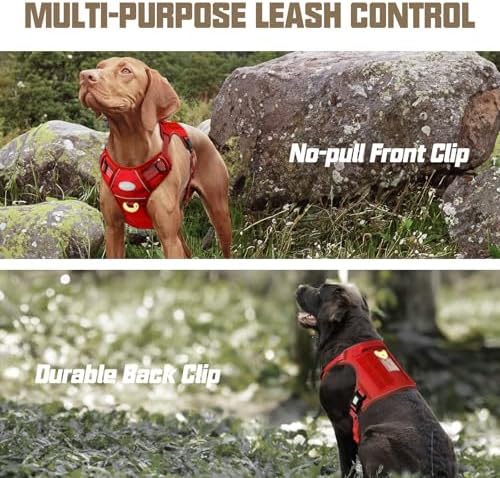 AUROTH Dog Harness for Large Dogs, No Pull Tactical Dog Vest Heavy Duty - Image 5