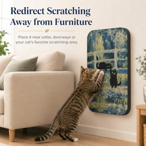 Cat Wall Scratcher, Art Cat Scratching Board - Image 3