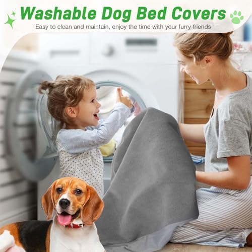 Dog Bed Covers Replacement Washable 100% Waterproof Soft Dog Bed Sheet 2 Pack - Image 5