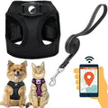 Dog Harness with AirTag Holder & 5 ft Leash Set by JVVGPET