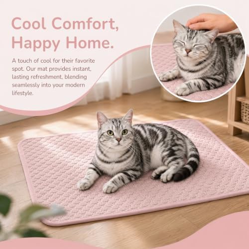 Dog Cooling Mat for Dogs Medium Pets, Gel Free Ice Silk Self Cooling Pad - Image 7