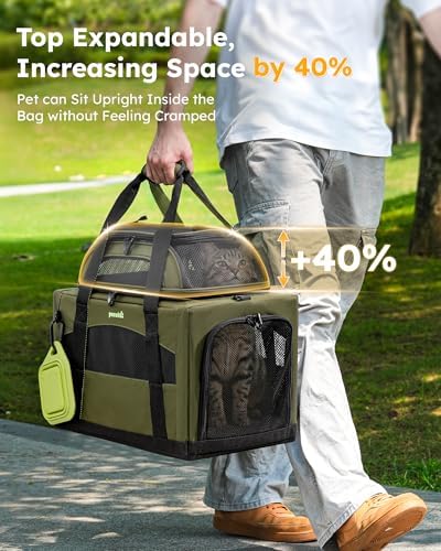 Pecute Cat Carrier, Top Expandable Dog Crate - Image 3