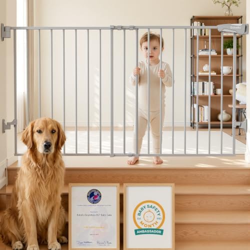 Babelio 31.5-55" Extra Wide No Bottom Bar Baby Gate by BABELIO