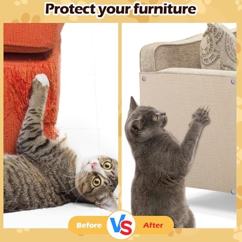 Cat Scratch Furniture Protector, 78.7"x15.8" Cat Scratch Pad - Image 5