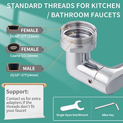 CECEFIN 1080°Rotating Faucet Extender Double Extension - Image 5