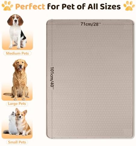 Silicone Dog Bed Mat 40"x 28" Crate Mat - Image 4