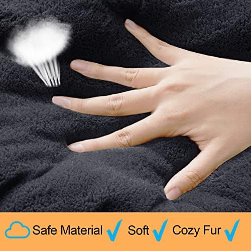 Dog Crate Pad Washable Dog Bed for Crate Medium Cozy Mat 30-Inch Dark Gray - Image 4
