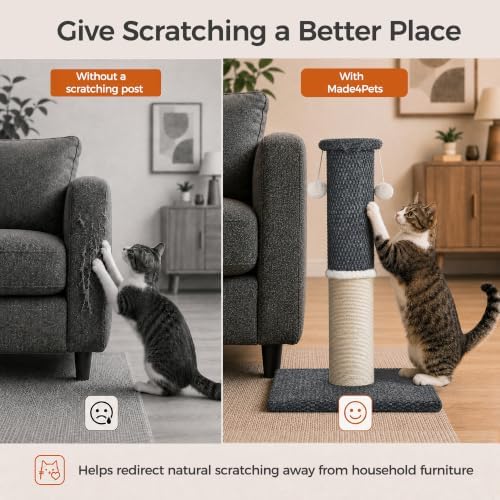 Made4Pets Tall Cat Scratching Post - Image 5