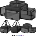 Top and 2 Sides Expandable Pet Carrier 17x11x9.5 TSA Airline Approved by SHARLOVY