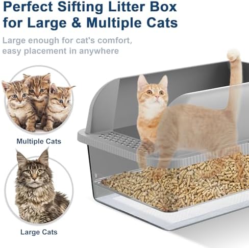 Suzzipaws XL Stainless Steel Sifting Litter Box - Image 6